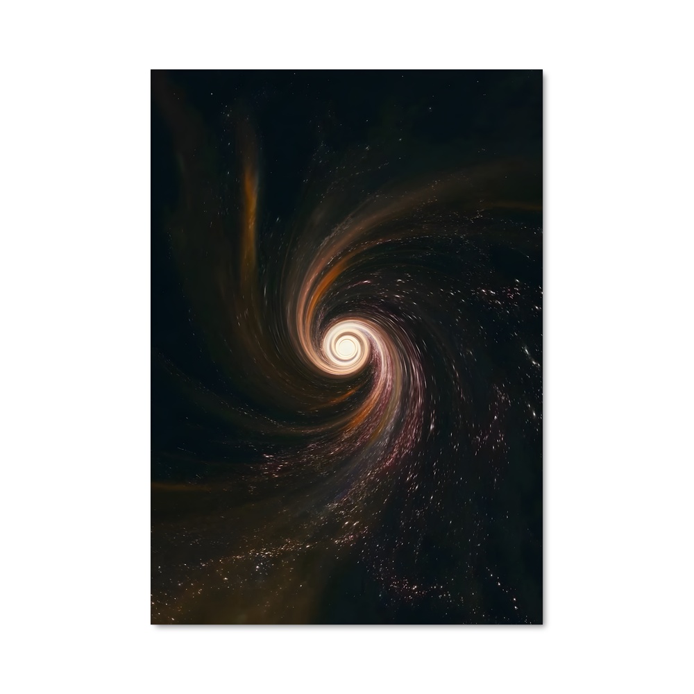 Poster splendide de galaxie en spirale